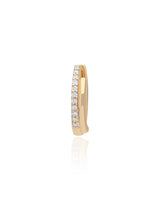 Ethereal Aliya Diamond 14k Gold Huggie