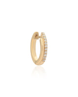 Ethereal Aliya Diamond 14k Gold Huggie