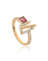 Ethereal Joy Pink Tourmaline 14k Gold Ring