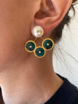 Aella Vermeil Chrysocolla Earrings