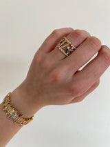 Ethereal Promise Diamond 14k Gold Statement Ring