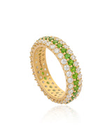 Timeless Sparkle Chrome Diopside Vermeil Ring