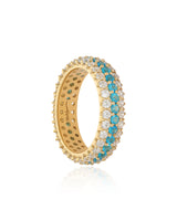 Timeless Sparkle Neon Apatite Vermeil Ring