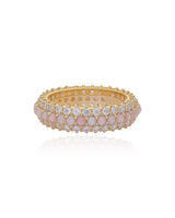 Timeless Sparkle Pink Opal Vermeil Ring