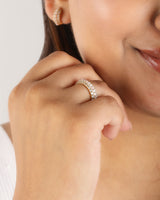 Timeless Sparkle Pink Opal Vermeil Ring