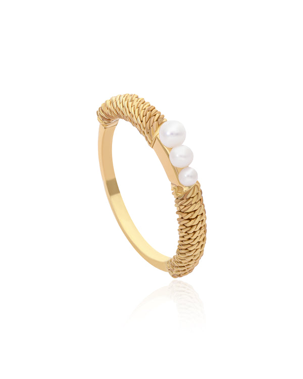 Mira Pearl Vermeil Ring