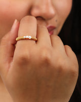 Mira Pearl Vermeil Ring