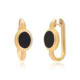 Kora Black Onyx Vermeil Link Hoops