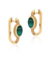 Kora Malachite Vermeil Link Hoops