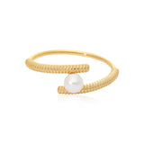 Naia Single Pearl Vermeil Ring