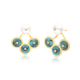 Aella Vermeil Chrysocolla Earrings