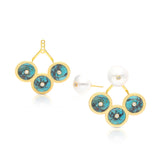 Aella Vermeil Chrysocolla Earrings