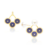 Aella Vermeil Lapis Earrings