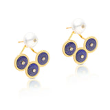 Aella Vermeil Lapis Earrings