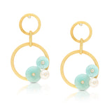 Ahana Amazonite Vermeil Dangler Earrings