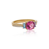 Ethereal Azalea Pink Tourmaline 14k Gold Ring