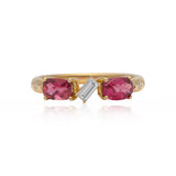 Ethereal PromYse Pink Tourmaline 14k Gold Ring