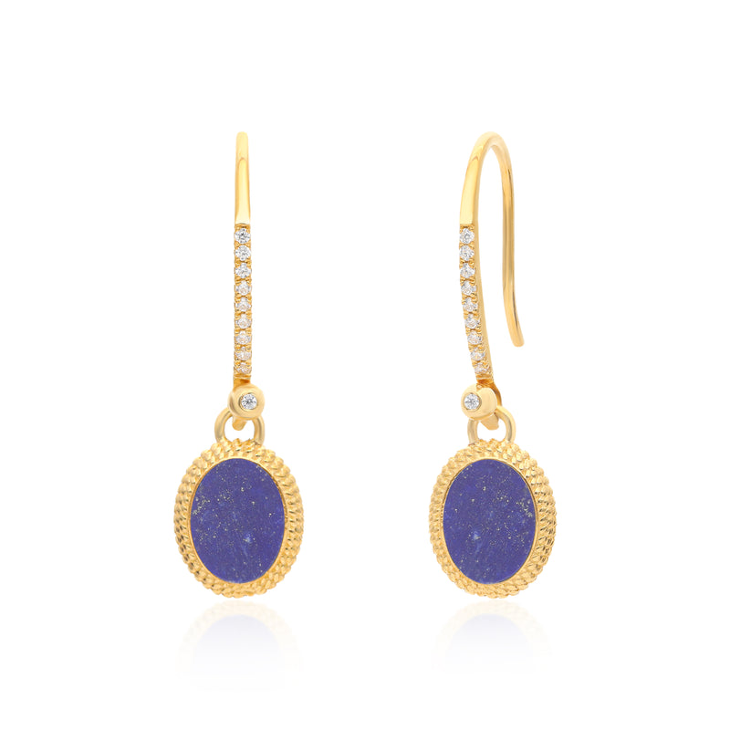 Ara Lapis Drop Vermeil Earrings