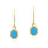 Ara Turquoise Drop Vermeil Earrings