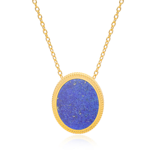 Ara Lapis Pendant Vermeil Necklace