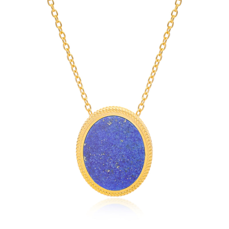 Ara Lapis Pendant Vermeil Necklace