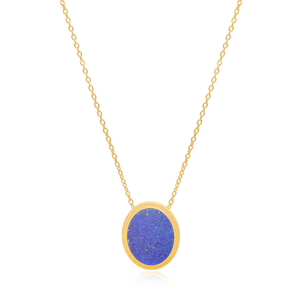 Ara Lapis Pendant Vermeil Necklace