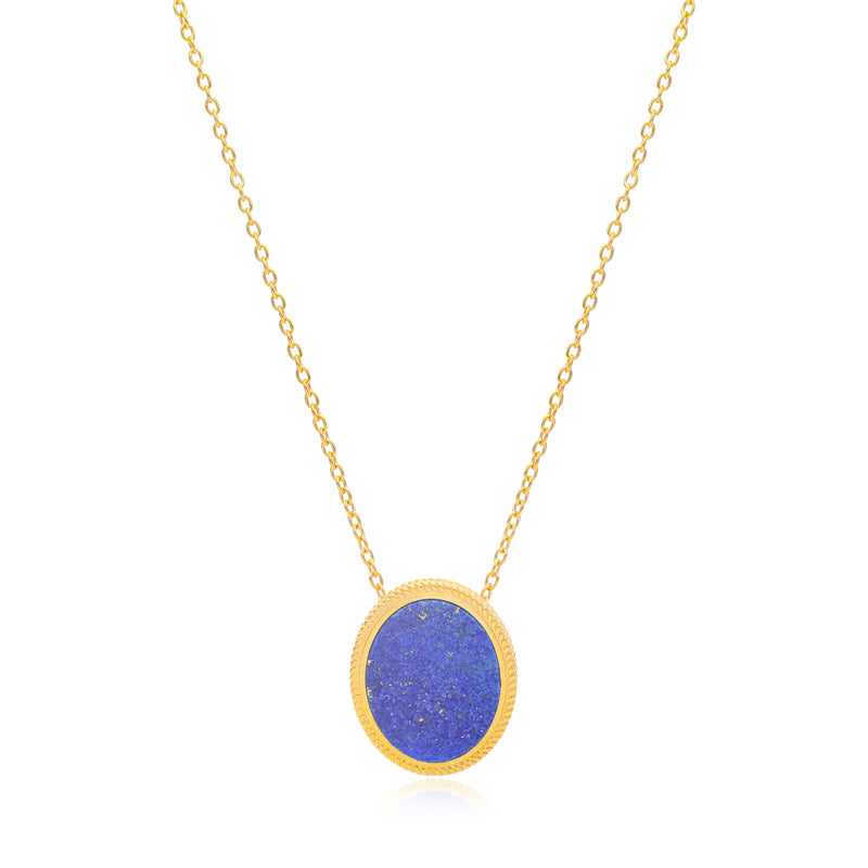 Ara Lapis Pendant Vermeil Necklace