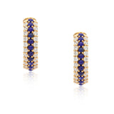 Timeless Sparkle Hoops - Lapis