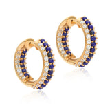 Timeless Sparkle Hoops - Lapis