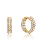 Timeless Sparkle Hoops - Pearl