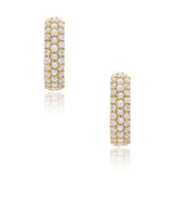 Timeless Sparkle Hoops - Pearl