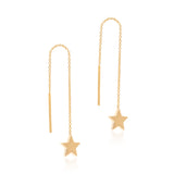 Star Vermeil Threader Earrings