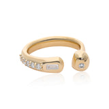 Ethereal Serpent Diamond 14k Gold Ring