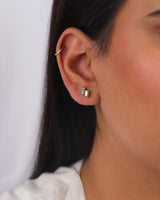 Ethereal Caress Duo Diamond & Emerald Studs