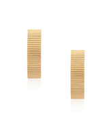 Ridged Wide Vermeil Hoops