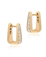 Prism Diamond 14k Gold Huggies