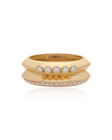 Ethereal Echo Diamond 14k Gold Ring