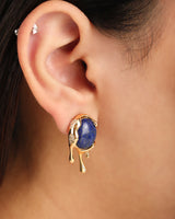 Selena Vermeil Lapis Earrings