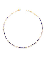 Timeless Sparkle Tennis Necklace - Lapis Lazuli