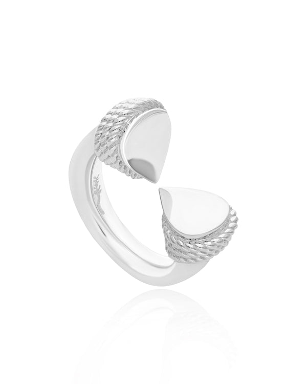 Naia Duo Chunky Sterling Silver Ring