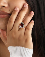 Garnet 18k Gold Ring