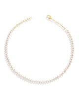 Timeless Sparkle Tennis Necklace - Pearl