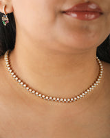 Timeless Sparkle Tennis Necklace - Pearl