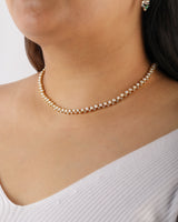 Timeless Sparkle Tennis Necklace - Pearl