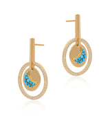 Timeless Sparkle Earrings - Crescent