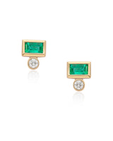 Raina Emerald 14k Gold Earrings