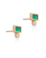 Raina Emerald 14k Gold Earrings