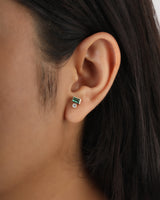 Raina Emerald 14k Gold Earrings