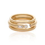 Ethereal Rue Diamond 14k Gold  Chunky Ring