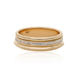 Ethereal Echo Diamond Baguette 14k Gold Ring